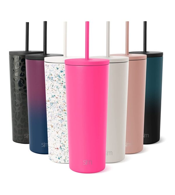 img-453eb2bb54c39afba1e325ebd760ebec Simple Modern Insulated Tumbler with Lid and Straw | Iced Coffee Cup Reusable Stainless Steel Water Bottle Travel Mug | Spring Break Gifts For Her & Him | Classic Collection | 24oz | Nebula