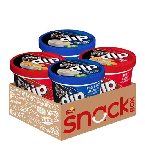 Doritos Spicy Nacho Flavored Dip and Cool Ranch Jalapeno Flavored Dip Variety Pack, 40 Ounce (Pack of 4)