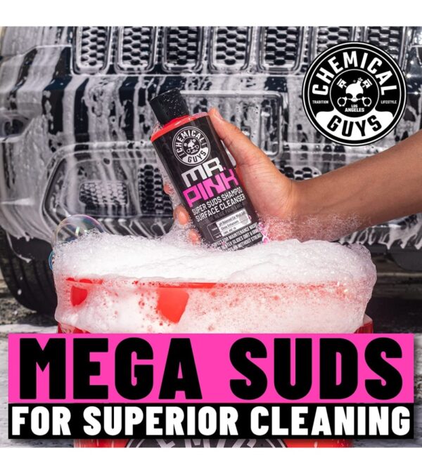Chemical Guys CWS_402_64 Mr. Pink Foaming Car Wash Soap (Works with Foam Cannons, Foam Guns or Bucket Washes) Safe for Cars, Trucks, Motorcycles, RVs & More, 64 fl oz (Half Gallon), Candy Scent