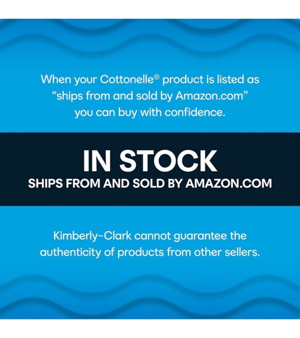 Cottonelle Ultra Clean Toilet Paper with Active CleaningRipples Texture, Strong Bath Tissue, 24 Family Mega Rolls (24 Family Mega Rolls = 132 Regular Rolls), 388 Sheets per Roll, Packaging May Vary