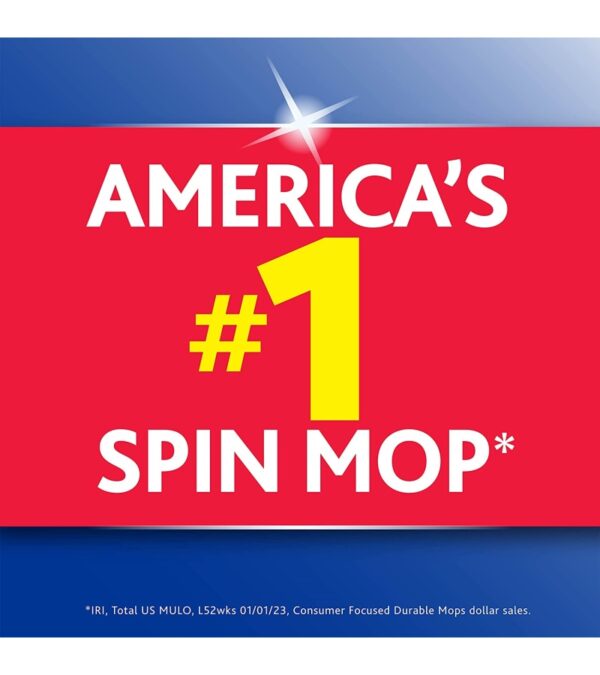 O-Cedar Easywring Microfiber Spin Mop & Bucket Floor Cleaning System with 4 Extra Refills