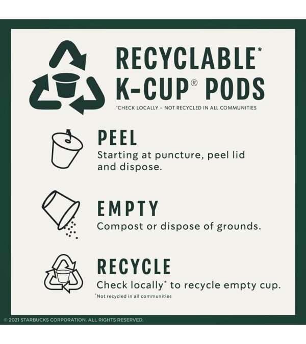 Starbucks K-Cup Coffee Pods—Medium Roast Coffee—Pike Place Roast for Keurig Brewers—100% Arabica—4 boxes (96 pods total)