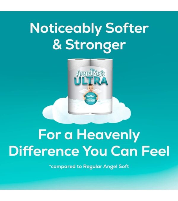 Angel Soft® Ultra Toilet Paper, 6 Mega Rolls, 2-Ply Bath Tissue