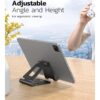 img-54d3e33e344c324c36882f1a8b9f91e4 Nulaxy A4 Cell Phone Stand, Fully Foldable, Adjustable Desktop Phone Holder Cradle Dock Compatible with Phone 11 Pro Xs Xs Max Xr X 8, iPad Mini, Nintendo Switch, Tablets (7-10″), All Phones