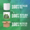 Seventh Generation White Toilet Paper 2-ply 100% Recycled Paper, 500 sheets, Pack of 60