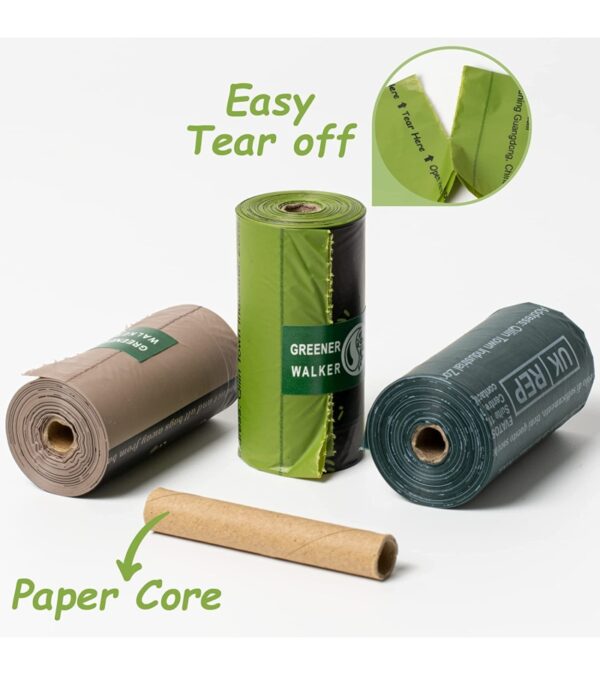 GREENER WALKER Poop Bags for Dog Waste-540 Bags,Extra Thick Strong 100% Leak Proof Dog waste Bags (Deep Green)
