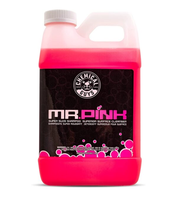 Chemical Guys CWS_402_64 Mr. Pink Foaming Car Wash Soap (Works with Foam Cannons, Foam Guns or Bucket Washes) Safe for Cars, Trucks, Motorcycles, RVs & More, 64 fl oz (Half Gallon), Candy Scent