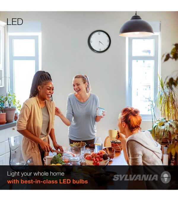 img-5c49e972bd42873332c62b8062438f7e SYLVANIA LED A19 Light Bulb, 60W Equivalent, Efficient 8.5W, 10 Year, 2700K, 800 Lumens, Frosted, Soft White – 24 Pack (74765), Packaging may vary.