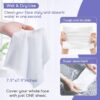 img-5d5f24dd0c87271fd4734dbac82a0148 PoeticEHome Extra Thick Cotton Dry Wipes, Disposable Face Towel Lint-Free Facial Tissue Cloths for Deeply Cleansing & Makeup Cleaning 4 PACK