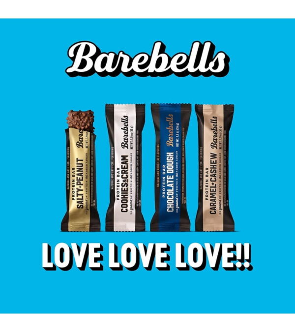 Barebells Protein Bars Variety Pack – 12 Count, 1.9oz Bars – Protein Snacks with 20g of High Protein – Low Carb Protein Bar with 1g of Total Sugars – Perfect on The Go Low Carb Snack & Breakfast Bars