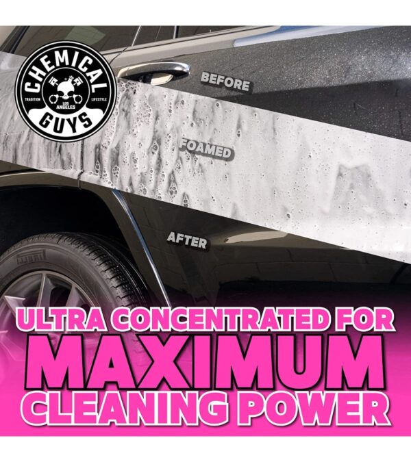 Chemical Guys CWS_402_64 Mr. Pink Foaming Car Wash Soap (Works with Foam Cannons, Foam Guns or Bucket Washes) Safe for Cars, Trucks, Motorcycles, RVs & More, 64 fl oz (Half Gallon), Candy Scent