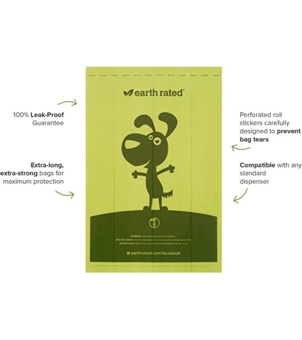 Earth Rated Dog Poop Bags, Guaranteed Leak Proof and Extra Thick Waste Bag Refill Rolls For Dogs, Lavender Scented, 270 Count