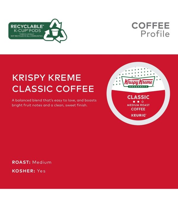 img-651580f4f4a2e5664c2c55479ac83582 Krispy Kreme Classic, Single-Serve Keurig K-Cup Pods, Medium Roast Coffee Pods, 32 Count