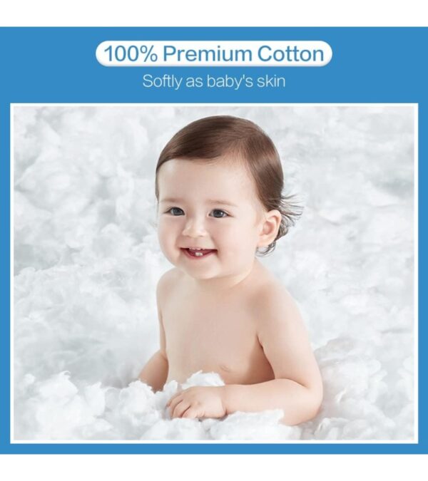 Winner Soft Dry Wipe, Made of Cotton Only, 600 Count Unscented Cotton Tissues for Sensitive Skin OEKO-Tex Safety Certified Chemical-free 10 Times Absorbent Baby Wipes