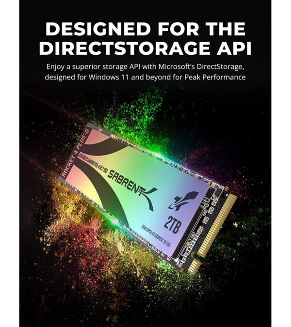 SABRENT Rocket 4 Plus-G 1TB Advanced Gaming M.2 PCIe NVMe SSD, up to 7GBps (SB-RKTG-1TB)
