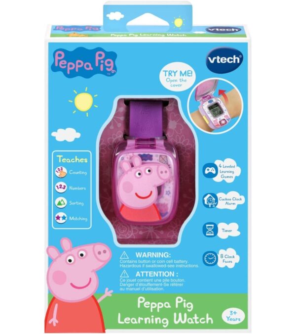 VTech Peppa Pig Learning Watch, Purple
