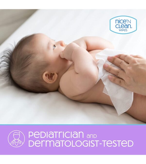 Nice 'n Clean Unscented Baby Wipes (672 Total Wipes) | Ideal for Sensitive Skin | Hypoallergenic, Plastic-Free, Plant-Based Wet Wipes | Made w/ 100% Purified Water