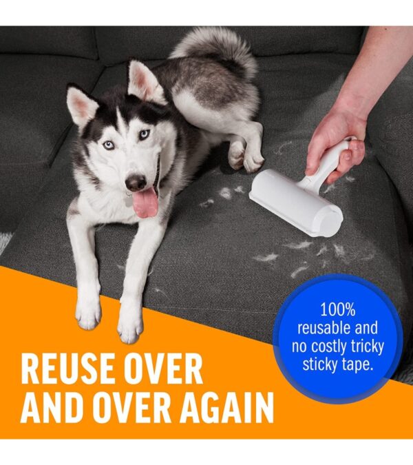 ChomChom Pet Hair Remover – Reusable Cat and Dog Hair Remover for Furniture, Couch, Carpet, Car Seats or Bedding – Portable, Multi-Surface Lint Roller and Fur Removal Tool