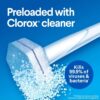 Clorox Toilet Wand Disinfecting Refills, Toilet and Bathroom Cleaning, Toilet Brush Heads, Disposable Wand Heads, Blue Original, 30 Count