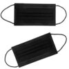 100PCS 3 Ply Black Disposable Face Mask Filter Protection Face Masks