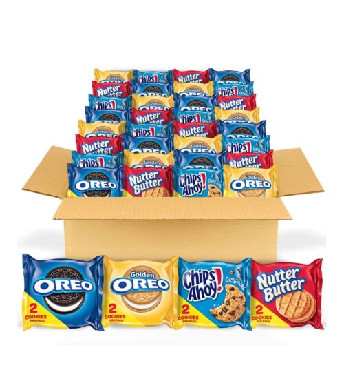 OREO Original, OREO Golden, CHIPS AHOY! & Nutter Butter Cookie Snacks Variety Pack, 56 Snack Packs (2 Cookies Per Pack) Hot Sale
