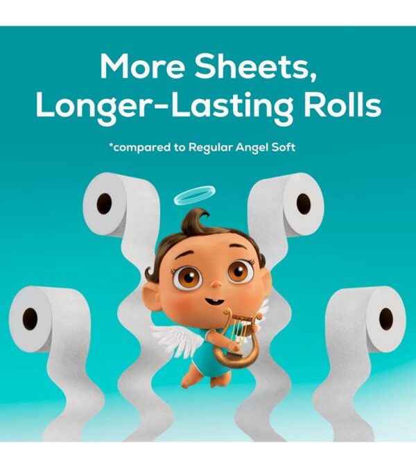 Angel Soft® Ultra Toilet Paper, 6 Mega Rolls, 2-Ply Bath Tissue