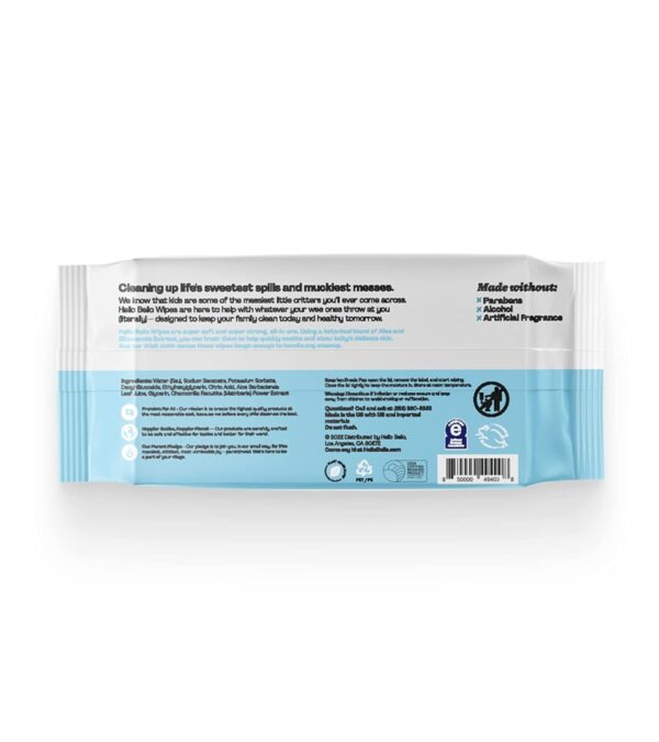 Hello Bello Unscented Baby Wipes I Plant Based Wipes for Sensitive Skin Made with 99% Water and Aloe for Babies and Kids I 1080 Count