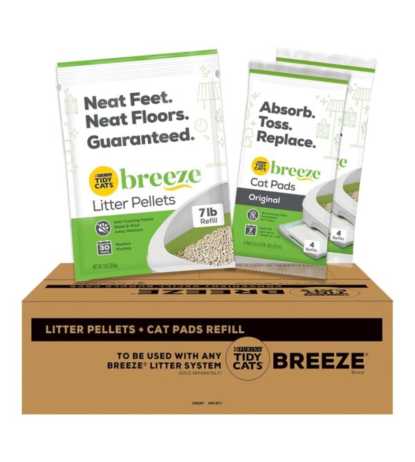 Purina Tidy Cats Breeze Litter System Cat Refill Bundle – 7.91 lb. Box