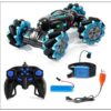 Deejoy RC Stunt Car, 2.4GHz 4WD Remote Control Gesture Sensor Toy Cars, Double Sided Rotating Off Road Vehicle 360° Flips with Lights Music, for Boys & Girls Birthday
