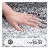 OLANLY Luxury Rug, Extra Soft and Absorbent Microfiber Rugs, Non-Slip Plush Shaggy Bath Carpet, Machine Wash Dry, Bath Mats for Bathroom Floor, Tub and Shower, 24×16, Grey