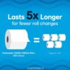 Cottonelle Ultra Clean Toilet Paper with Active CleaningRipples Texture, Strong Bath Tissue, 24 Family Mega Rolls (24 Family Mega Rolls = 132 Regular Rolls), 388 Sheets per Roll, Packaging May Vary