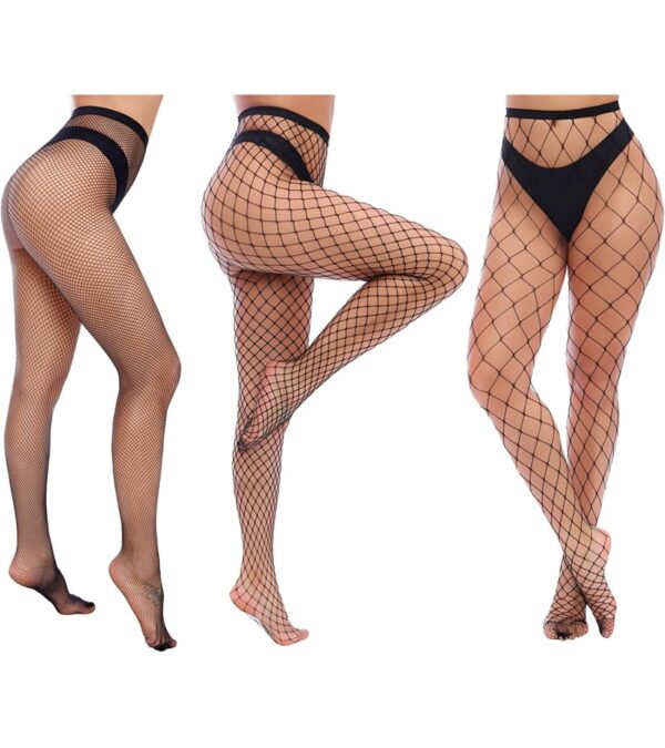 Charmnight Womens High Waist Tights Fishnet Stockings Thigh High Pantyhose