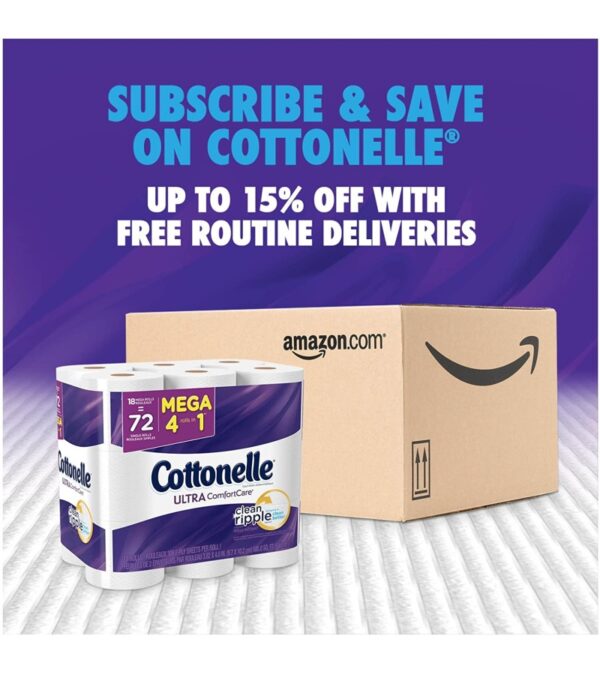 Cottonelle Ultra Comfort Care Toilet Paper, Bath Tissue, 6 Mega Toilet Paper Rolls