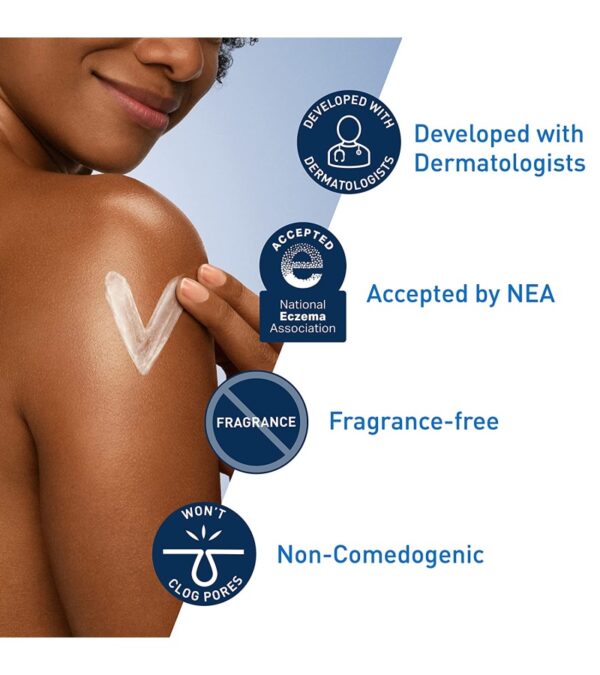 CeraVe Moisturizing Cream | Body and Face Moisturizer for Dry Skin | Body Cream with Hyaluronic Acid and Ceramides | Normal | Fragrance Free | 19 Oz | Packages May Vary