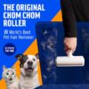 ChomChom Pet Hair Remover – Reusable Cat and Dog Hair Remover for Furniture, Couch, Carpet, Car Seats or Bedding – Portable, Multi-Surface Lint Roller and Fur Removal Tool