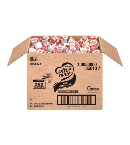 Nestle Coffee mate Coffee Creamer, Original, Liquid Creamer Singles, Non Dairy, No Refrigeration, Box of 360