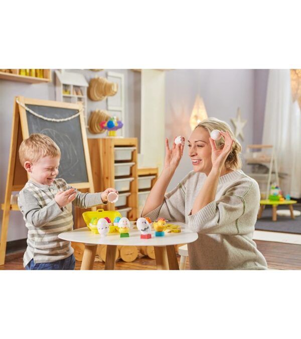 TOMY Toomies Hide & Squeak Easter Eggs Toddler Toys – Matching & Sorting Learning Toys – Sensory Toys for Easter Basket Stuffers