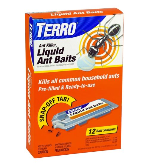 TERRO T300B Liquid Ant Killer, 12 Bait Stations