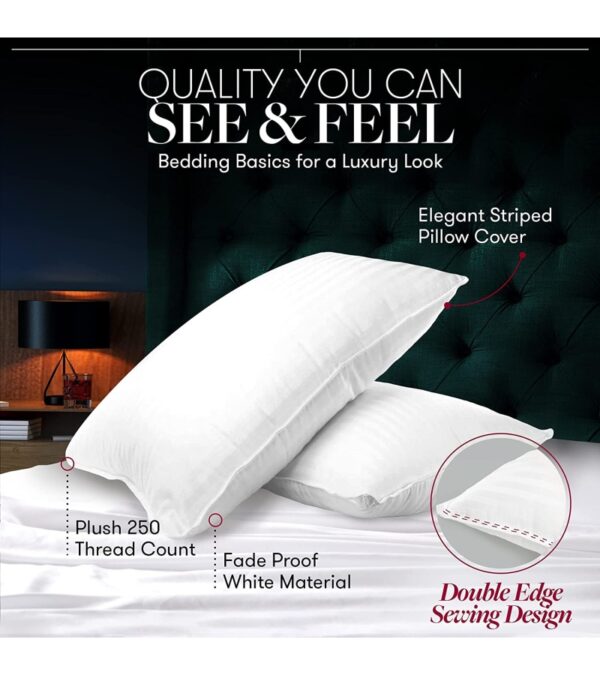 img-a0978f1ab91e0ba911e0cfbdd37ffb94 Beckham Hotel Collection Bed Pillows King Size Set of 2 – Down Alternative Bedding Gel Cooling Big Pillow for Back, Stomach or Side Sleepers