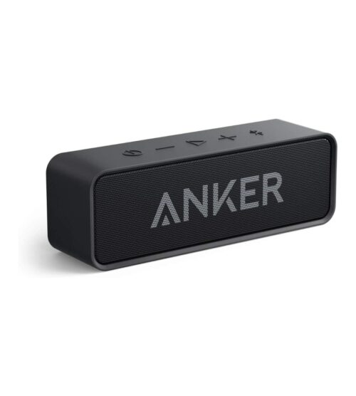Upgraded, Anker Soundcore Bluetooth Speaker with IPX5 Waterproof, Stereo Sound, 24H Playtime, Portable Wireless Speaker for iPhone, Samsung and More