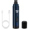 Casfuy Dog Nail Grinder Upgraded – Professional 2-Speed Electric Rechargeable Pet Nail Trimmer Painless Paws Grooming & Smoothing for Small Medium Large Dogs & Cats (Dark Blue)