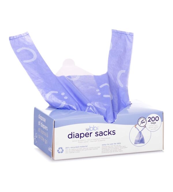 img-a584e3e9537112101c82ed2eeef4ad88 Ubbi Disposable Diaper Sacks, Lavender Scented, Easy-To-Tie Tabs, Diaper Disposal or Pet Waste Bags, 200 Count
