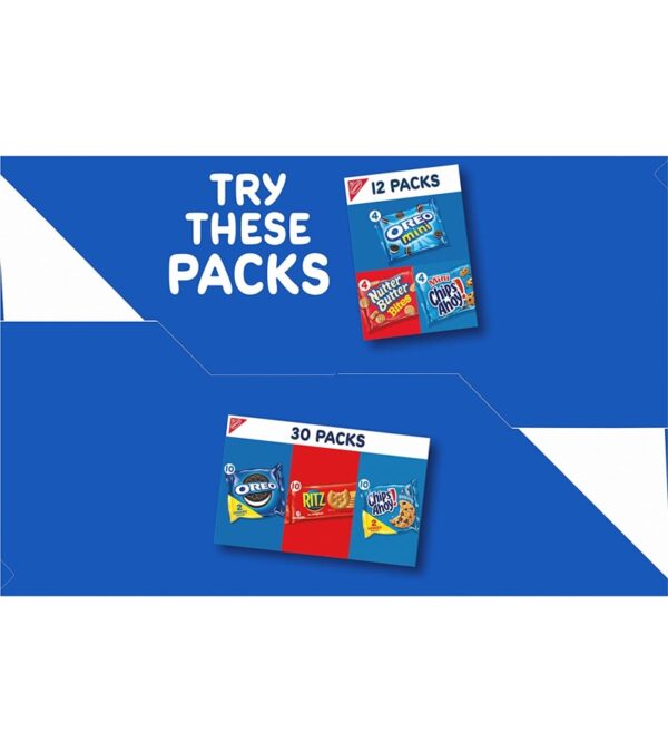 Nabisco Sweet Treats Cookie Variety Pack OREO, OREO Golden & CHIPS AHOY, 30 Snack Packs (2 Cookies Per Pack)