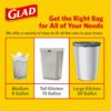 Glad Tall Kitchen Drawstring Trash Bags – OdorShield 13 Gallon Grey Trash Bag, Febreze Fresh Clean – 80 Count