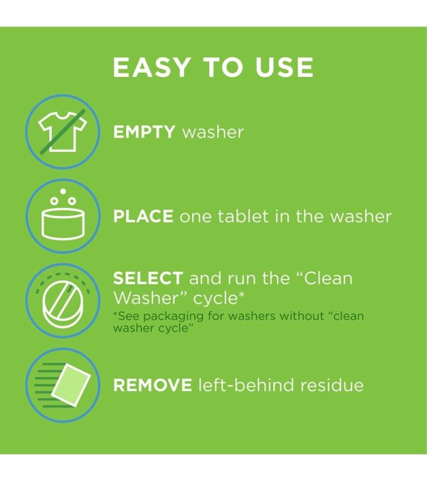 Affresh Washing Machine Cleaner, Cleans Front Load and Top Load Washers, Including HE, 6 Tablets