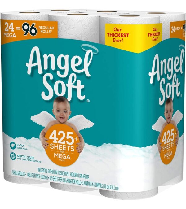 Angel Soft Mega Rolls, 24 Count