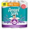 Angel Soft Toilet Paper with Fresh Lavender Scent, 48 Mega Rolls = 192 Regular Rolls, 2-Ply Bath Tissue