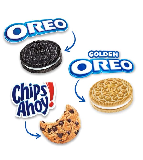Nabisco Sweet Treats Cookie Variety Pack OREO, OREO Golden & CHIPS AHOY, 30 Snack Packs (2 Cookies Per Pack)