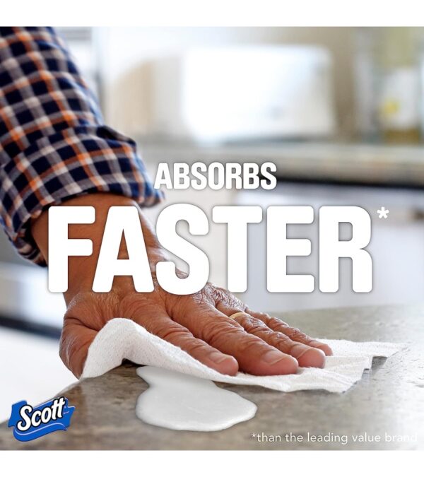 Scott Paper Towels, Choose-A-Sheet – 30 Mega Rolls (2 Packs of 15) = 56 Regular Rolls (102 Sheets Per Roll)
