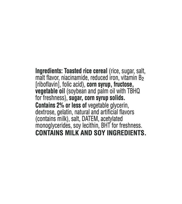 Rice Krispies Treats Marshmallow Snack Bars, Kids Snacks, School Lunch, Original (54 Bars)